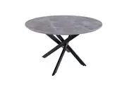Stoten Round Dining Table - Concrete