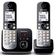 Panasonic Cordless Phone Twin Pack. KXTG6822ALB