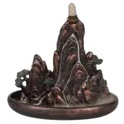 Bronze Effect Island Backflow Incense Burner - Brand New & Boxed