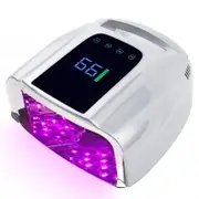 Catzon UV LED Nail Lamp Automatic Sensor Gel Nail Dryer for Home Salon DIY Manicure-Silver