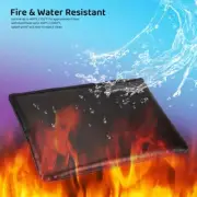 2000℉ Fire Proof money Bag Fireproof Document Pouch Waterproof Safe Cash #Black