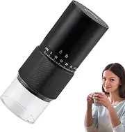 Adjustable Electric Coffee Grinder for Beans, Noise Reduction Coffee Grinder for Kitchen, Portable Rechargeable Coffee Maker, High-Performance Grinder for Home Use, Perfect for Family and Friends