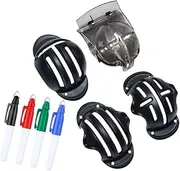 Anneome Golf Markers Set 1 Set of Line Drawing Tools Portable Golfing Balls Pens Training Aid for Men Random Color