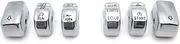 HONGK- Motorcycle Chrome Hand Controls Switch Button Covers Compatible with Harley Davidson 2011 Softail(except '11 FLSTSE) Heritage Softail Classic/Fat Boy/Fat Boy Lo/Softail Deluxe [B01BI85QGK]