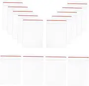 HEALEEP 200pcs Resealable Zipper Plastic Bags for Jewelry Storage High Strength Self Sealing Pouches for Business Travel Organization Transparent Packaging