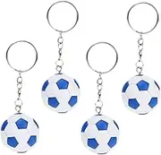 ERINGOGO 4Pcs Football Shape Key Chain Pendant Cute Keyring Decoration for Sports Key Holder Ring for Bags Party Favors and Design