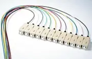 50/125/900um OM3 Laser Optimized 10G multimode SC/PC Color Coded Pigtail, 3 M...