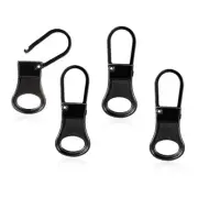 4pcs Zipper Pull Replacement, Detachable Zipper Tab Zipper Pullers Repair