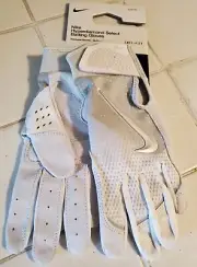 Nike HyperDiamond Select Batting Gloves Whiteout White Womens Small Pair Set S
