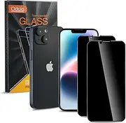 [2 Pack] Privacy Screen Protector for iPhone 14/iPhone13/13 Pro, Anti-Spy Tempered Glass Protective Film [Support Face ID] [Anti-Peeping] [Full Coverage] [Bubble-Free] [Case Friendly]