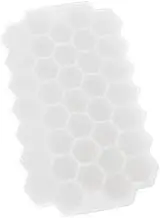 LABRIMP Mold Tray for Ice Cream Maker Silicone Ice Molds Honeycomb Shape White for Home Beach