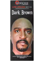 Latex Dark Brown Bald Cap Special FX Prosthetic
