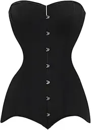 [DUPLUSFUN] Corsets for Women Long Torso Corset Top Overbust Bustiers Corsets Women Slimming Waist Trainer Corset Modeling Strap Lace Up Plus Size Bodyshaper
