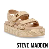 在飛比找Yahoo奇摩購物中心優惠-STEVE MADDEN-BIGMONA 粗帶釦飾草編涼鞋-