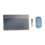 Portable lightweight Bluetooth colorful keyboard mouse set for PC, Mobile, Tablet - Blue