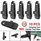 1-10X Heavy Duty Awning Tarp Tent Clips Canvas Clamps Camping Survival Grip Tool