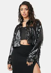 Dark Blindin' Baddie Sequin Jacket