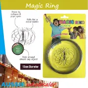 Funny AU 3D Magic Toy Arm Slinky Toroflux Flippyflux Flow Ring Spinner Dynamic