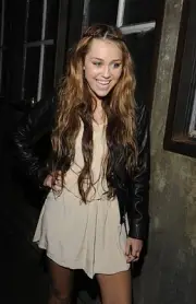 Actress Miley Cyrus at the Hannah Montana Wrap Party at H Wood on- 2010 Photo 6