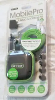 earbuds Sentry Mobile Pro Travel Portable Audio Accessory Kit MH007 New