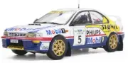 Sunstar 1:18 Scale Subaru Impreza 555 No.5 Elpa Rally Halkidiki 1997 K.HolowczyC