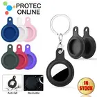 For Apple AirTag Case Protective Soft Silicone Shell AirTags Cover With Hook
