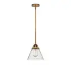 Innovations Large Cone 1 Light 7.75" Mini Pendant, BB/Seeded - 288-1S-BB-G44