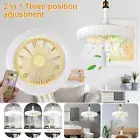 30W Ceiling Fan With Integrated Lights E27 Remote Ceiling Light Switch Control