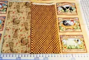 Susan Winget Cotton Fabrics - Choose HOG HEAVEN, COFFEE CHECKS or PHEASANTS -New