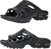 [Livrerpi] Men's Air Cushion Athletic Slide Sandals Fashion Breathable Design with Non-Slip Sole for Sport and Walking