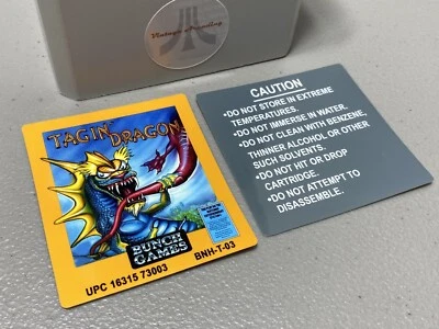 Tagin' Dragon (NES Nintendo) Replacement Label Kit