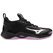 Mizuno Womens Wave Momentum 2 NB Netball Indoor Sports Shoes (Black/Purple)