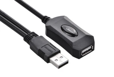 UGREEN 20213 USB 2.0 Active Extension Cable 5m with USB for power