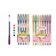Uni-Ball Signo Angelic Fine Gel Pen Assorted - Wallet of 5