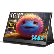 16.1 Inch 2560*1440 2K USB-C Portable Monitor 144Hz Gaming Monitor Screen