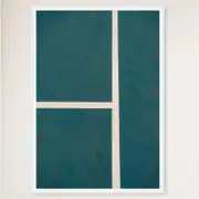 Galrie Stunning Tennis Court Fine Art Print Vibrant Tennis Lines Artwork, White Frame, A0 84 x 119cm (33 x 47inch)