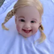 Lovely 30in Reborn Toddler Doll Kit Painted Doll Parts Rooted Hair Gift