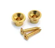 (2) Gold Tall Vintage Style Round Guitar String Guides/Trees for Tele® GST-TG