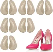 Madholly 6 Pairs Arch Support Gel Insole for Flat Feet, Transparent Adhesive Arch Pad for Women and Men