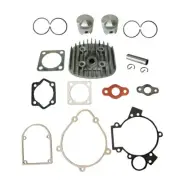 Cylinder Head&2xPiston&Gasket Set For 66cc 80cc 2 Stroke Engine Motorized Bike