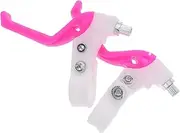 1 Pair Plastic Gate Handle Brake Lever Brake Handlebar Bike Accessory Cycling Safety Front Universal Bicycle Brake Kit Braking Part Bicycle Brakes