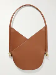 [Bottega Veneta] Bottega Veneta - Solstice Small Embellished Leather Shoulder Bag - Light brown - One size One size Brown