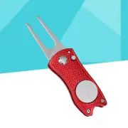 Stainless Steel Divot Tool Divot Repair Tool Putting Green Fork