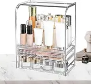 Makeup Organiser - Cosmetic Organiser | Makeup Storage | Makeup Storage Box, Portable Vanity Cosmetics Organiser, Clear Acrylic Makeup Organizer, Vanity Organiser - Cosmetic Display Cases