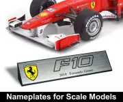 Nameplate for 1/18 F1 Alfa Romeo Benetton Brabham Ferrari Lotus McLaren Mercedes