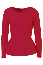 Camille Peplum Top--BAR-28152TB