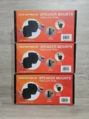 3 Pairs Adjustable Surround Sound Satellite Speaker Brackets Wall Mount
