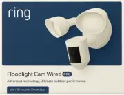 Ring Floodlight Cam Wired Pro 2K HDR 3D Motion Siren NEW AU Stock