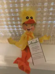 Annalee 9" Spring Duck Easter Elf Felt Plush Posable Doll New With Tag