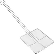 Square Oil Strainer Stainless Steel Frying Cooking Skimmer Skimmer Spoon Wear-Resistant Fat Skimmer for Kitchen